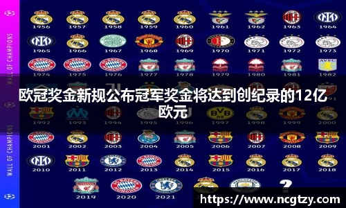 欧冠奖金新规公布冠军奖金将达到创纪录的12亿欧元